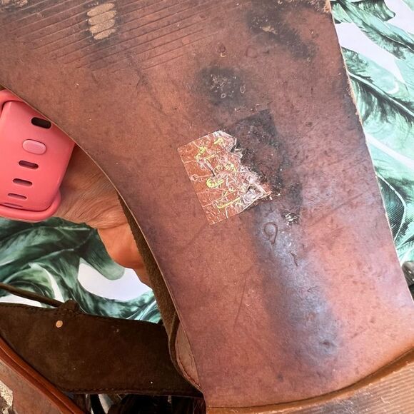 Madewell Bridget Green Suede Leather Gladiator Sandals - Picture 6 of 8